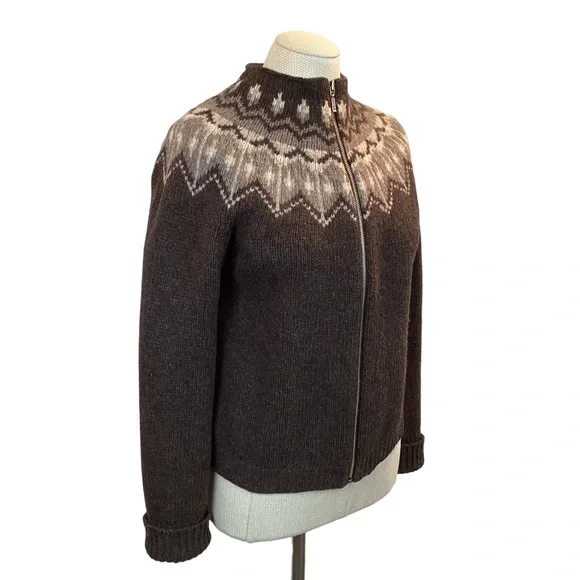 Fair Isle Nordic 100% Lambswool Sweater - Picture 5 of 8